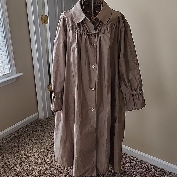 Vintage Forecaster Trench Coat Raincoat Size 22 1/2 from 1970's - Picture 2 of 13